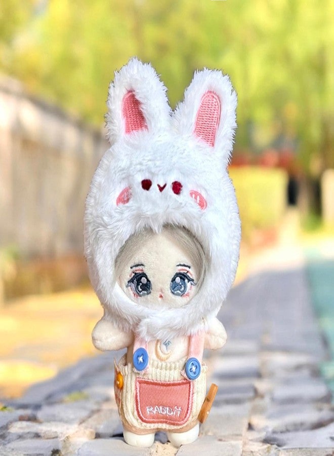 CALEMBOU Plush Doll Clothes, 4 Inches Cute Animal Series Vinyl Plush Doll Clothes, Kawaii Doll Clothes Accessories Set for Birthday Gifts (Cute Rabbit Set) - Image 2